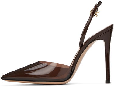 Tilbehør Gianvito Rossi Gianvito Rossi Ribbon D'Orsay Slingback Pumps Brun | G95359.15RIC.PXV, 2