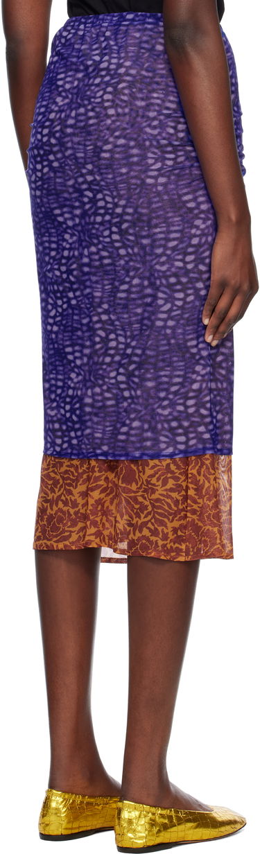 Nederdel Dries Van Noten Dries Van Noten Mesh Midi Skirt Lilla | 251-011162-1619, 2