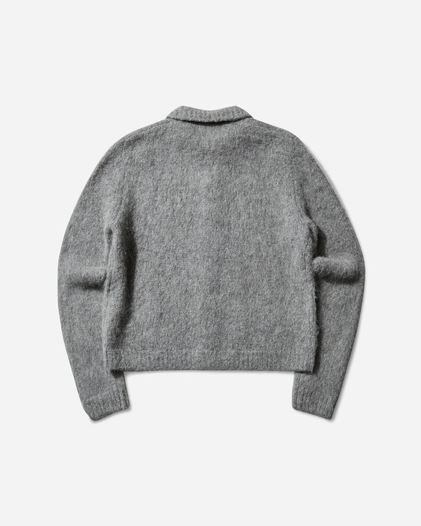 Sweater Dries Van Noten Cropped Wool Cardigan Grå | 252-021225-2709 804
