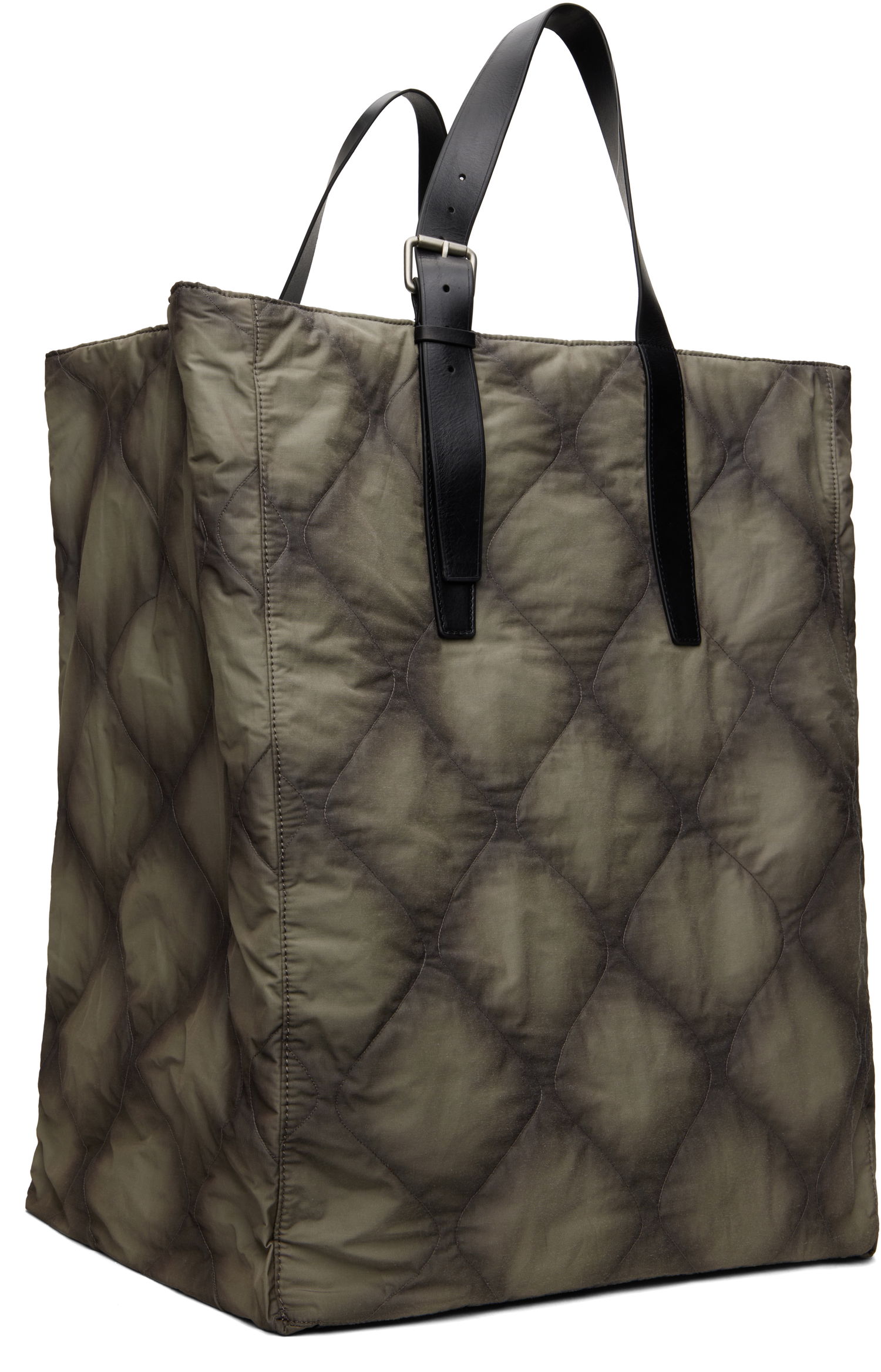 Mulepose Dries Van Noten Dries Van Noten Quilted Canvas Tote Bag Grøn | 251-021507-895, 1