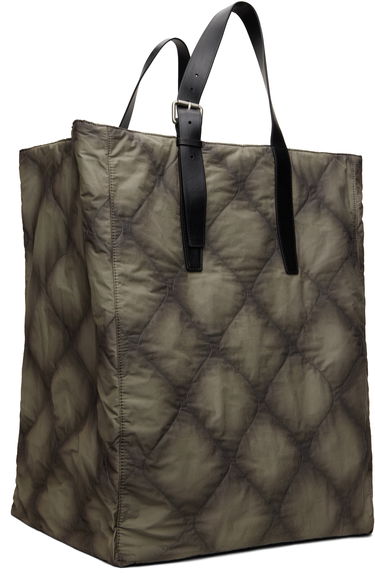 Mulepose Dries Van Noten Dries Van Noten Quilted Canvas Tote Bag Grøn | 251-021507-895, 1