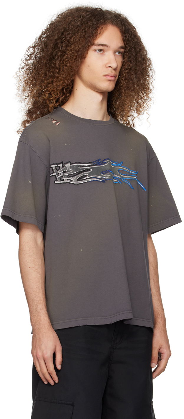 T-shirt We11done Printed T-Shirt Grå | WD-TT0-24-751-U-CH, 1