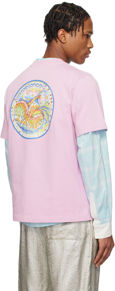 T-shirt Casablanca Casablanca 'The Four Elements' T-Shirt Lyserød | MS25-JTS-001-09, 2