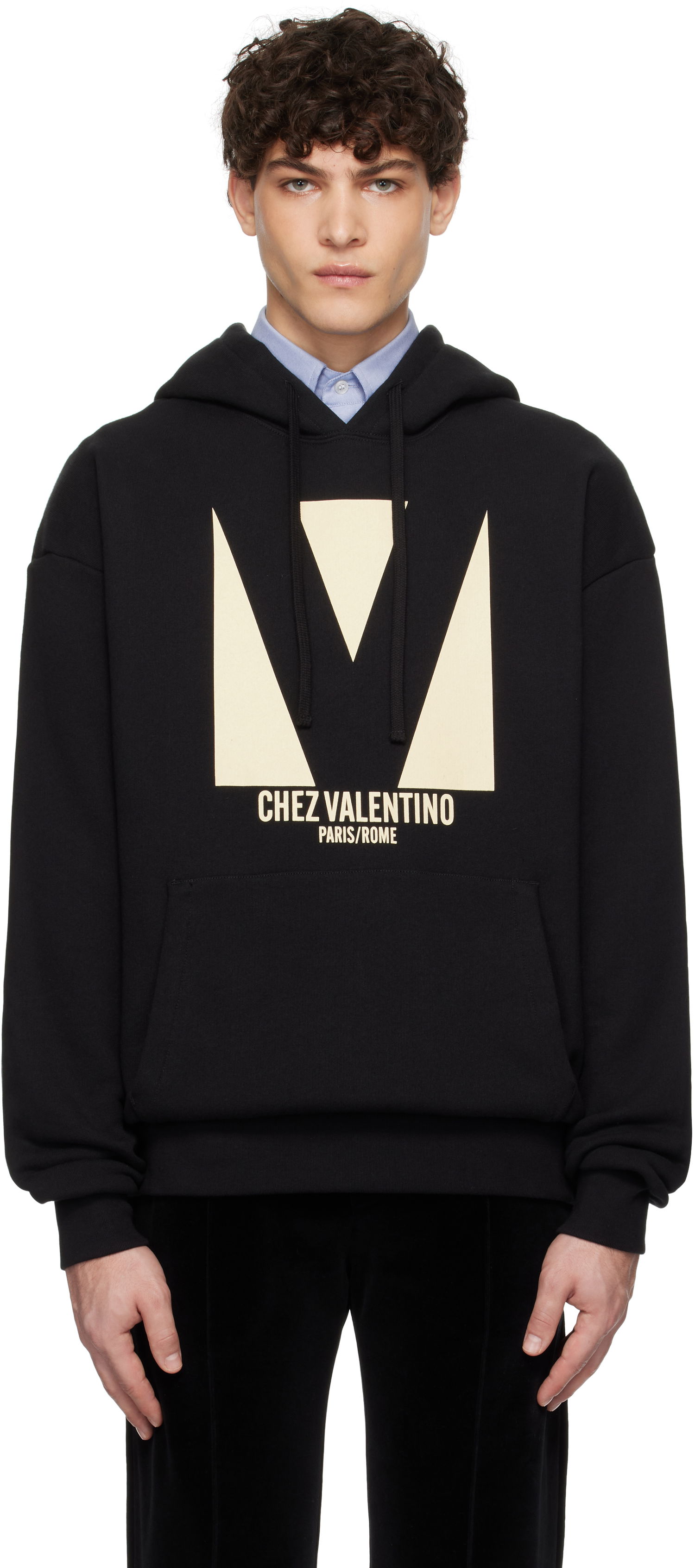 Sweatshirt Valentino Cotton Hoodie With Print Sort | 6V3MF28NAQA, 0