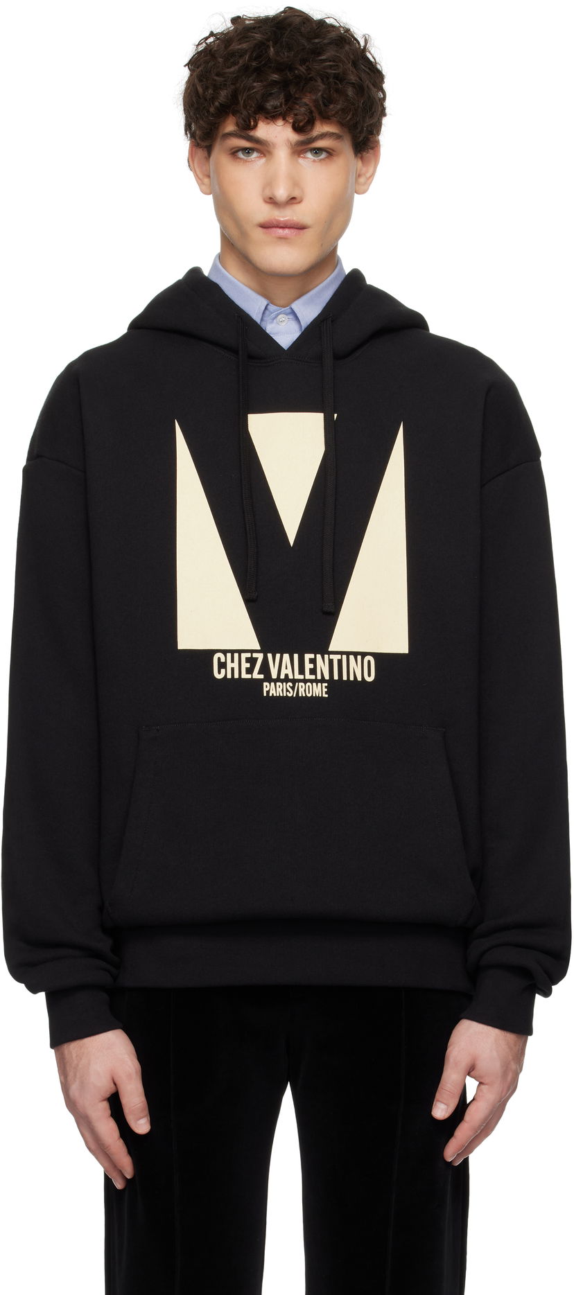 Sweatshirt Valentino Cotton Hoodie With Print Sort | 6V3MF28NAQA