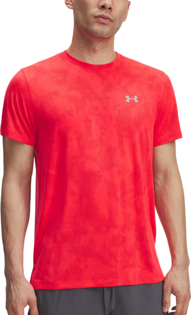 T-shirt Under Armour Under Armour UA Launch Camo Short Sleeve T-Shirt Rød | 6006098-713, 0
