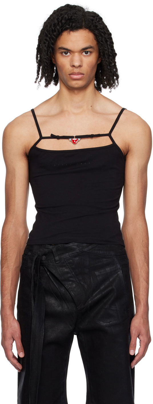 Tanktop Ottolinger Ottolinger Charmed Tank Top Sort | 1503801