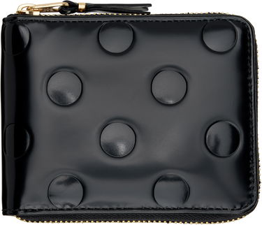 Tegnebog Comme des Garçons Dots Embossed Leather Zip Wallet Sort | SA7100NE, 0