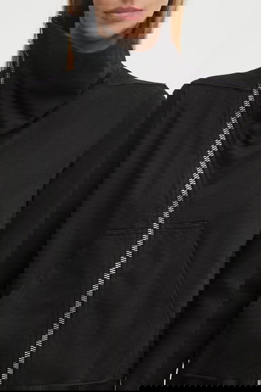 Sweatshirt Rick Owens Rick Owens DRKSHDW Mountain Zip-Up Hoodie Sort | DS02E7239.RIG, 3