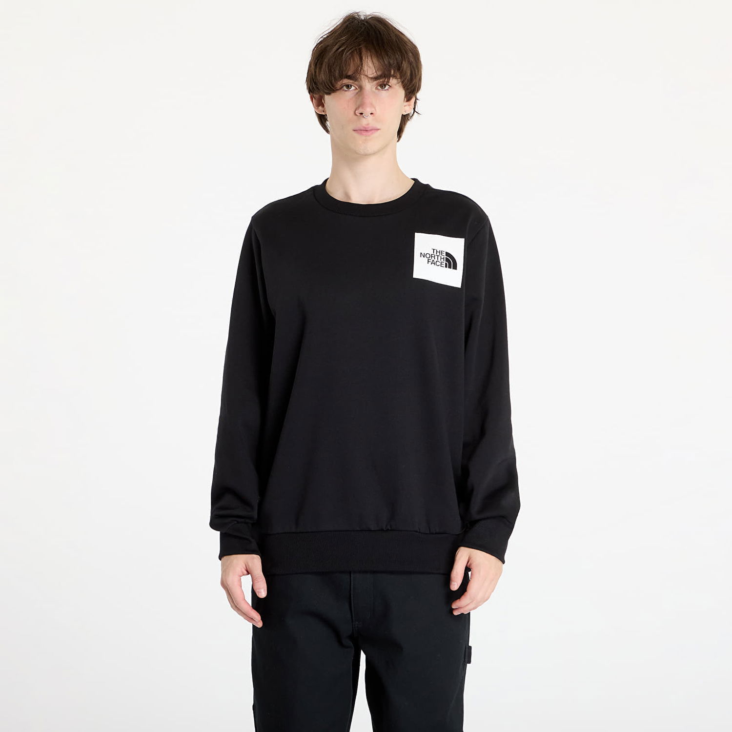 Sweatshirt The North Face Fine Crewneck Sweatshirt Sort | NF0A89EVJK31, 0