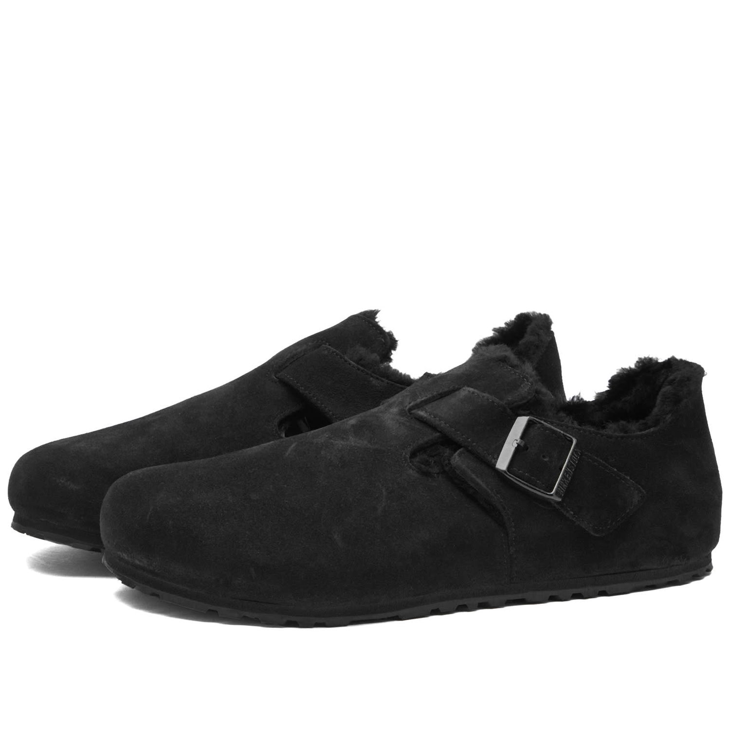 Sneakers og sko Birkenstock London Shearling Black Suede Sort | 1014960, 0