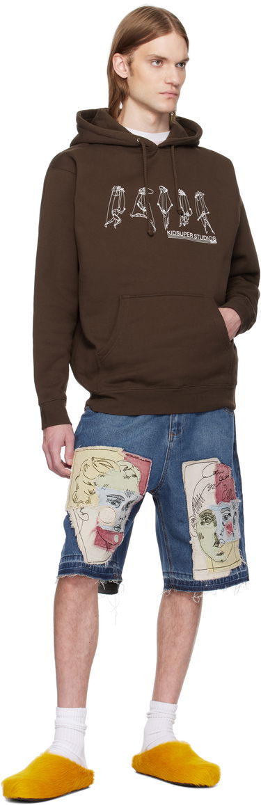 Sweatshirt KidSuper KidSuper String Puppet Hoodie Brun | SS25-HD-02, 3