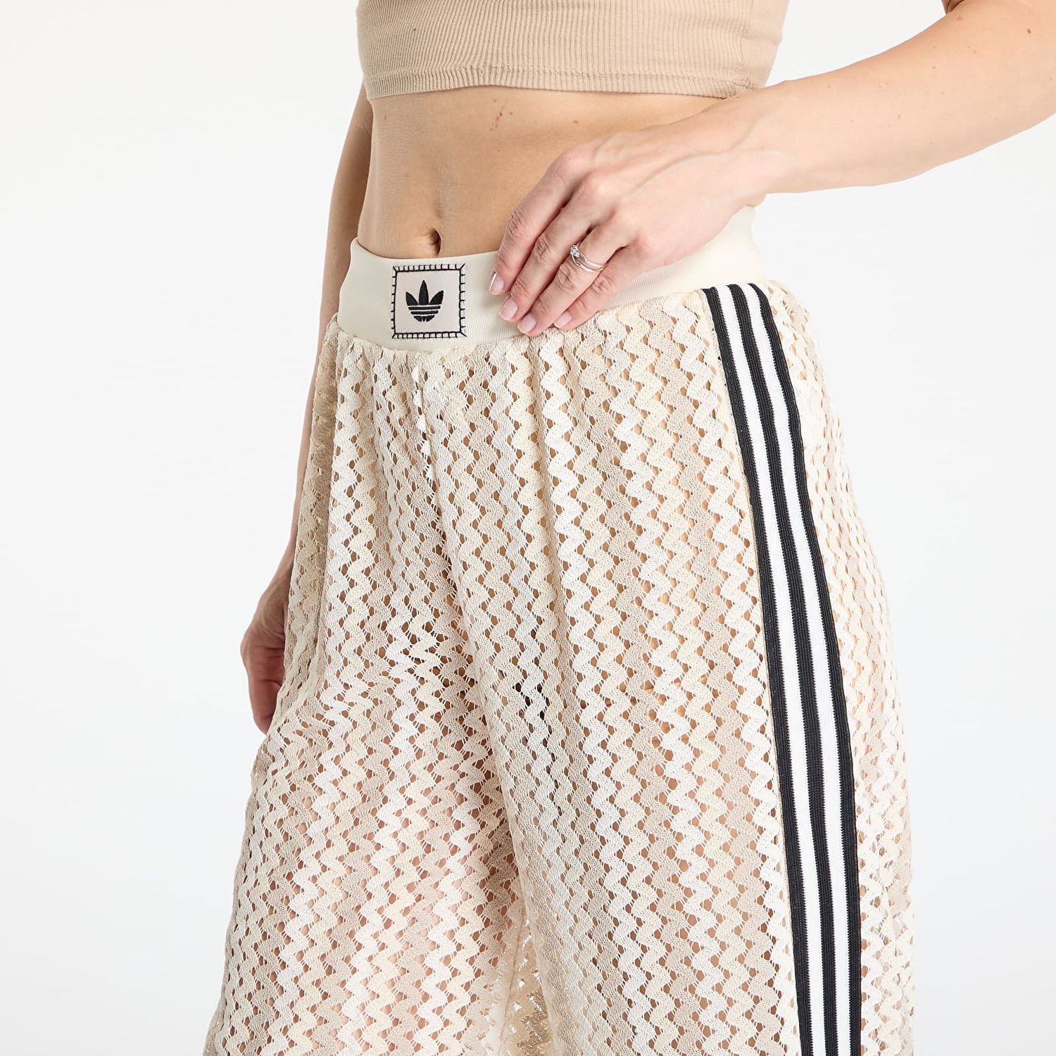Bukser adidas Originals adidas Originals Summer Glow Firebird Track Pants Beige | KC0760, 1