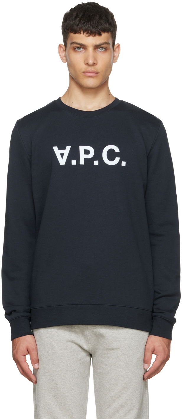 Sweatshirt A.P.C. Cotton Mørkeblå | COECQ-H27378, 0