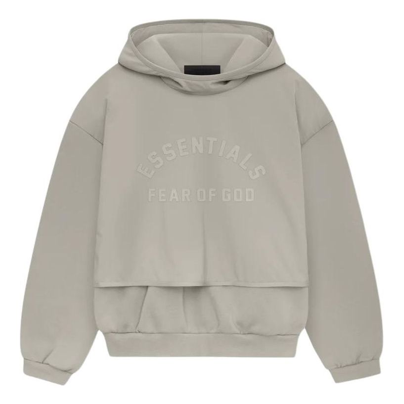 Sweatshirt Fear of God Fear of God Essentials Nylon Fleece Hoodie Grå | 202SP244325F, 0