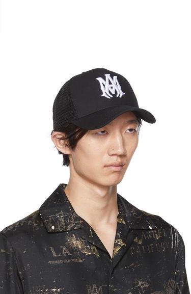 Kasket AMIRI MA Logo Trucker Cap Sort | XMAH009-004, 1