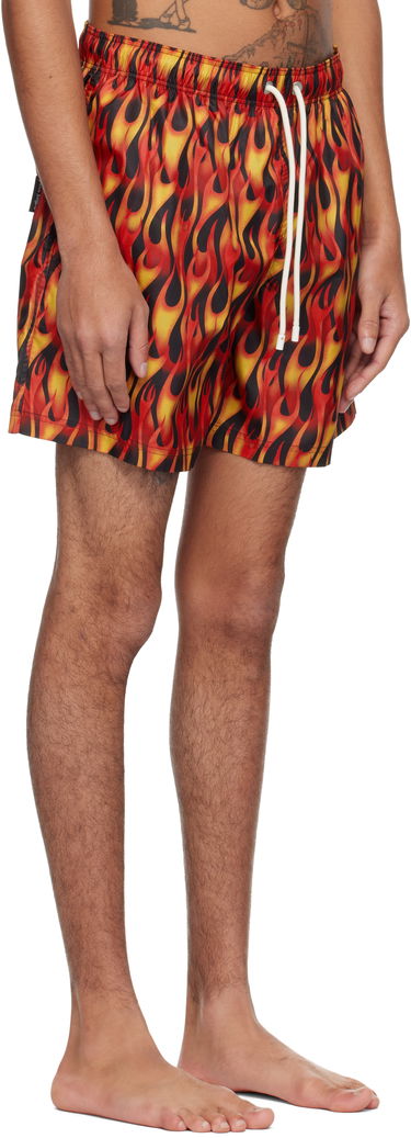 Badetøj Palm Angels Palm Angels Flames Swim Shorts Flerfarvet | PMFD012S25FAB0072518, 1