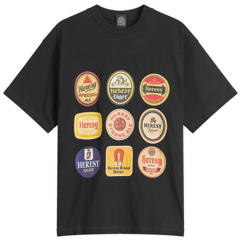 T-shirt Heresy Heresy Beer Graphic T-Shirt Sort | HSS25-T07B