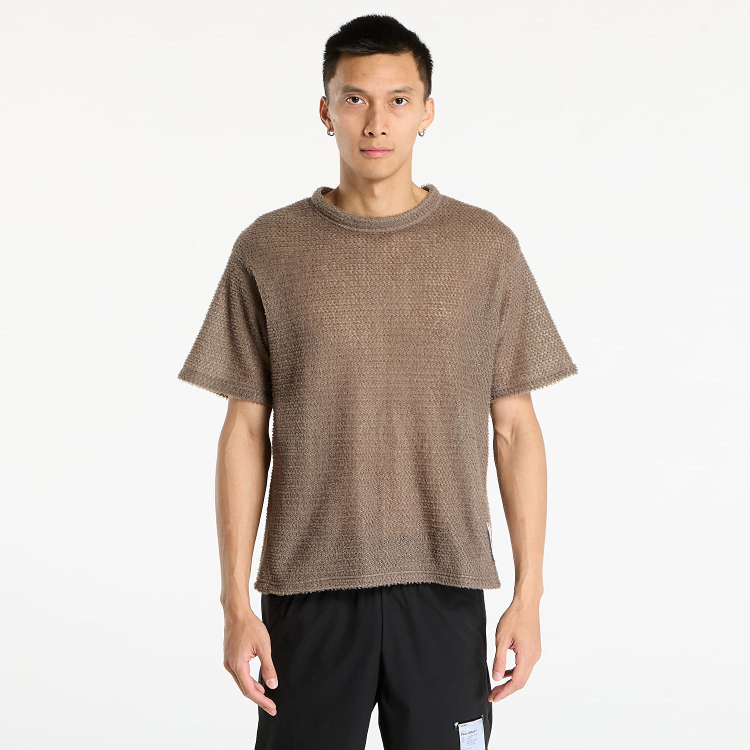 T-shirt Satisfy Satisfy FuzzFleece AD T-Shirt Falcon Brun | 11066-91000, 0
