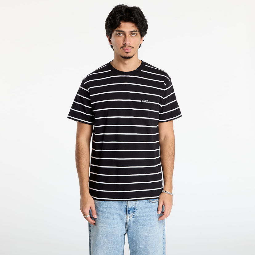 T-shirt Horsefeathers Agent Striped T-Shirt Sort | SM1383E