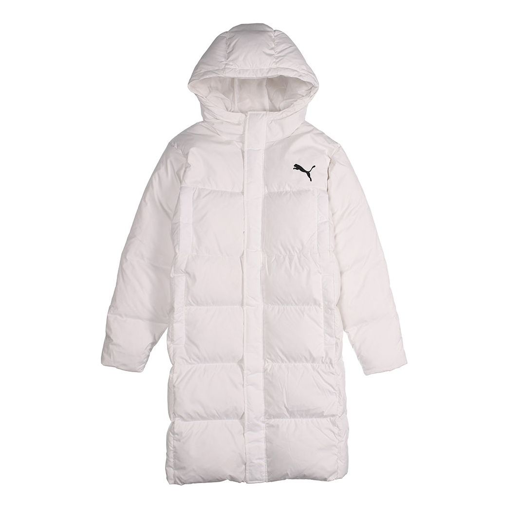 Puffer jakke Puma Long Padded Sportswear Jacket Hvid | 581642-02, 0