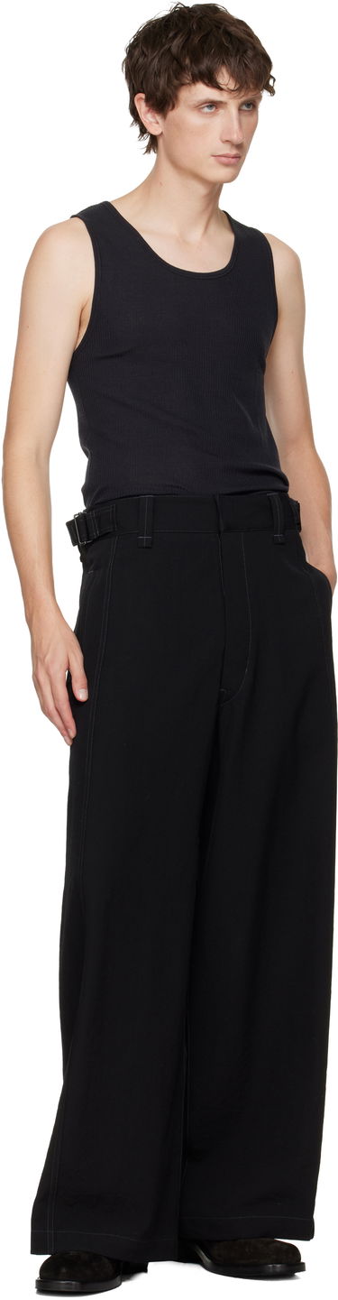 Bukser LEMAIRE LEMAIRE Maxi Utility Trousers Sort | PA1249 LF1457, 3
