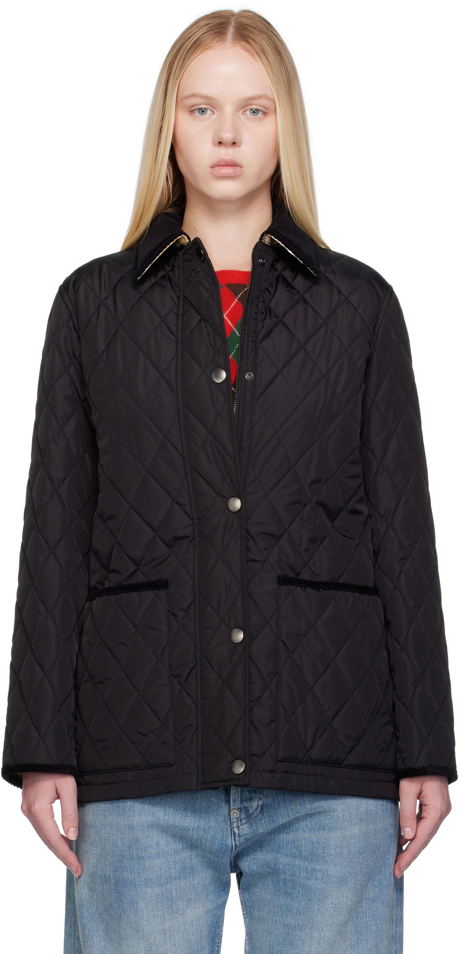 Jakke Burberry Burberry Broadway Quilted Jacket Sort | 8113824, 0