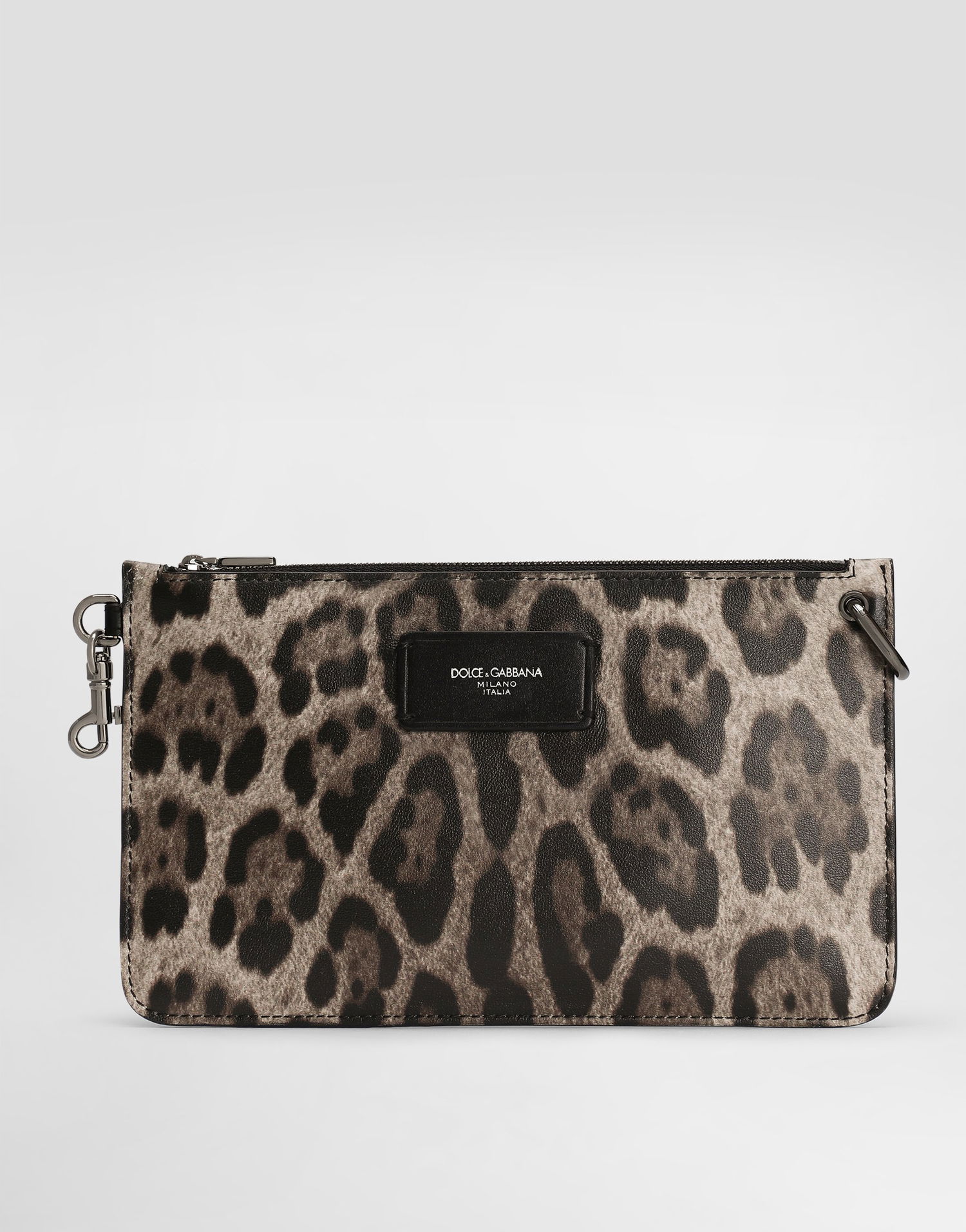 Rejsetaske Dolce & Gabbana Dolce & Gabbana Calfskin Leopard Print Toiletry Bag Flerfarvet | BP3343A6519HY13M, 0
