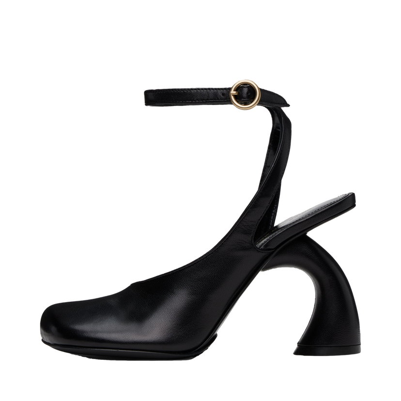 Sneakers og sko Dries Van Noten Dries Van Noten Asymmetric Slingback Heels Sort | WS251-676-150