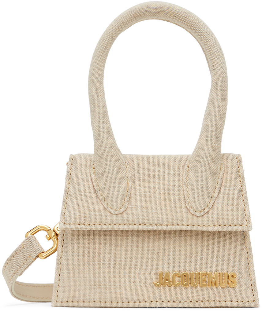 Rygsække og tasker Jacquemus Beige Le Papier 'Le Chiquito' Clutch Beige | 22H213BA001-3071, 0