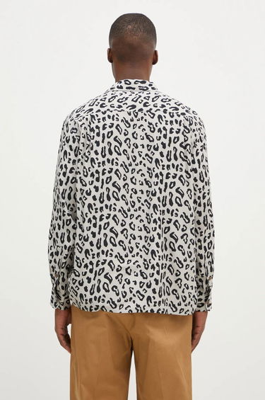 Skjorte WACKO MARIA Leopard Open Collar Shirt Grå | 24FW-WMS-HI01, 2