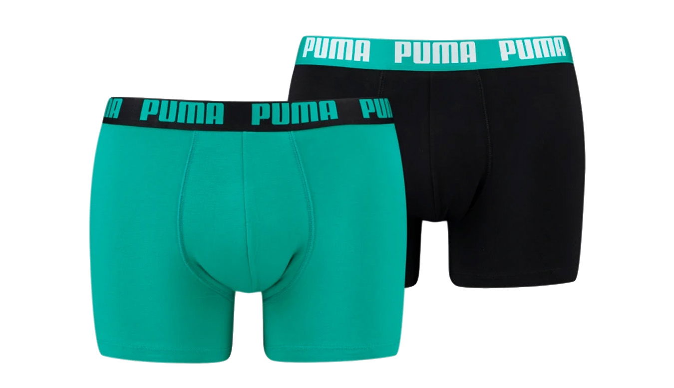 Boksere Puma 2 Pack Basic Boxers Grøn | 906823_58, 1
