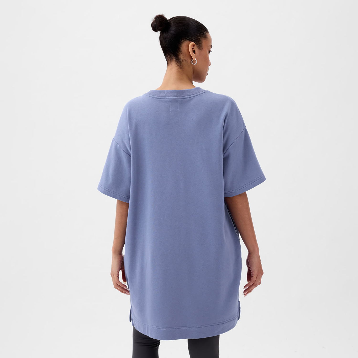 Kjole GAP Dresses French Terry Logo Dress Larkspur Blå | 870986-02, 1