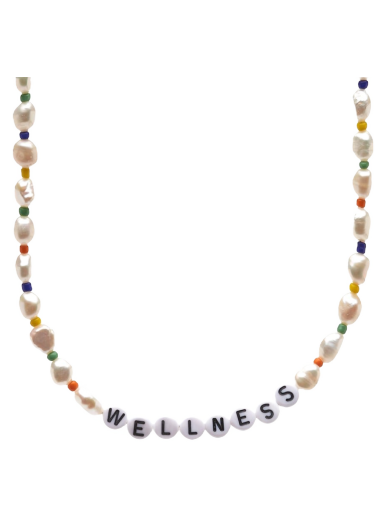 Halskæde Sporty & Rich Wellness Pearl & Bead Necklace Gul | AC491-PE