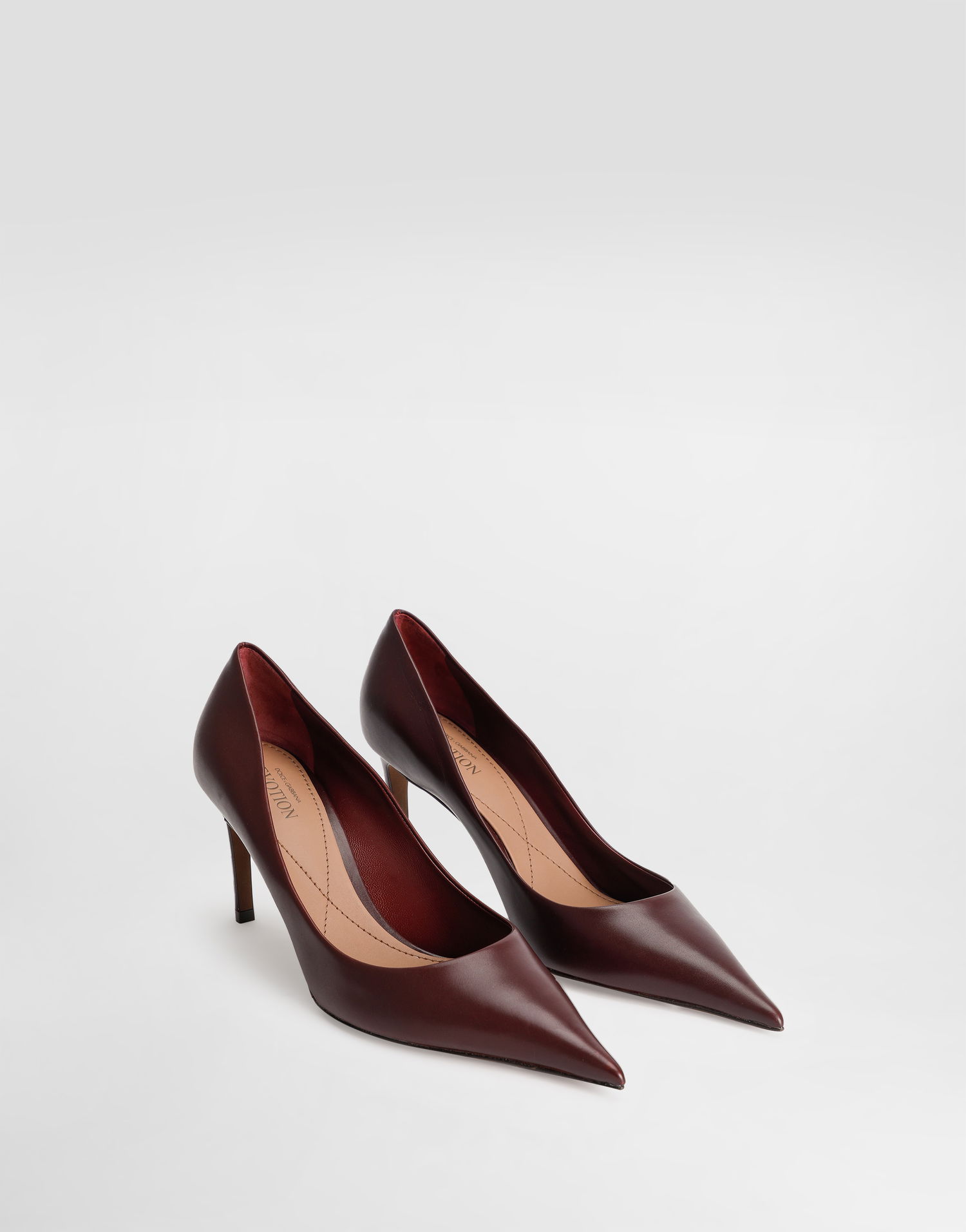 Tilbehør Dolce & Gabbana Dolce & Gabbana Devotion Calfskin Pumps Bourgogne | CD1893AP41280342, 1
