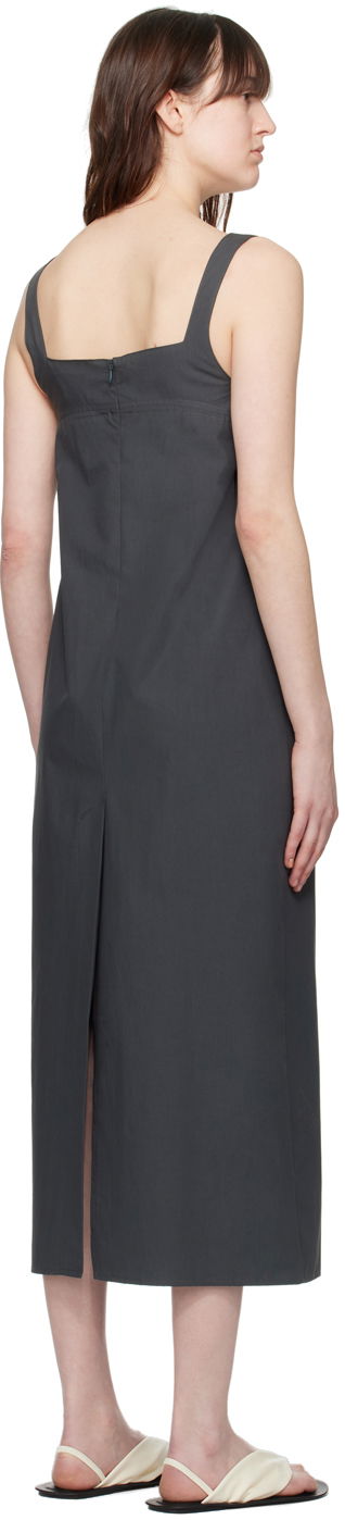 Kjole Loulou de Saison Loulou de Saison Makeen Midi Dress Grå | MAKEEN, 2