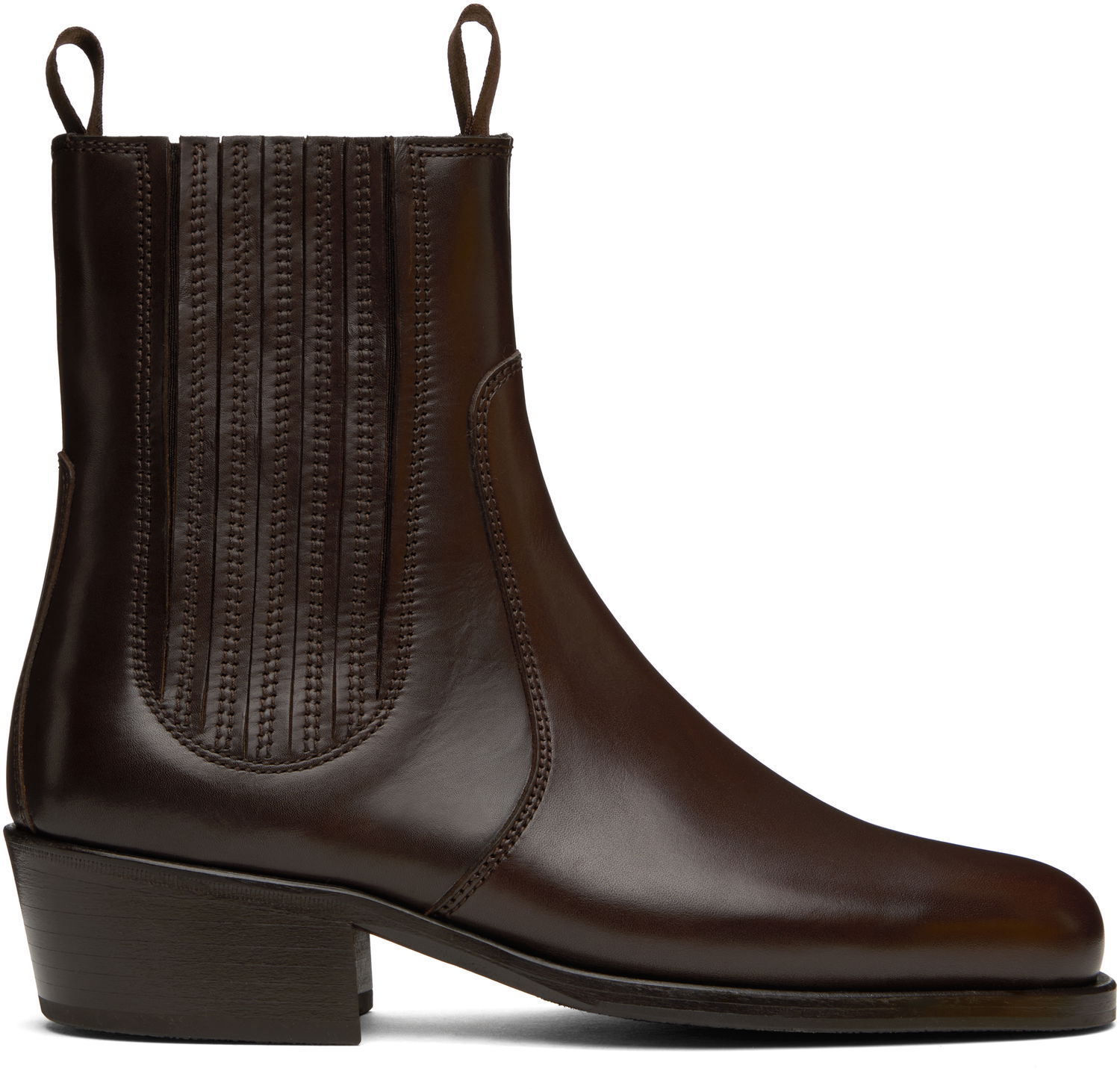 Tøj LEMAIRE Lemaire Leather Chelsea Boots Brun | FO0149 LL0106, 0