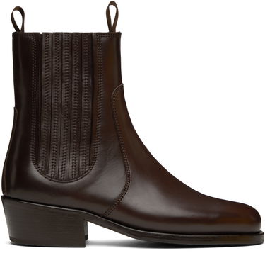 Tøj LEMAIRE Lemaire Leather Chelsea Boots Brun | FO0149 LL0106, 0