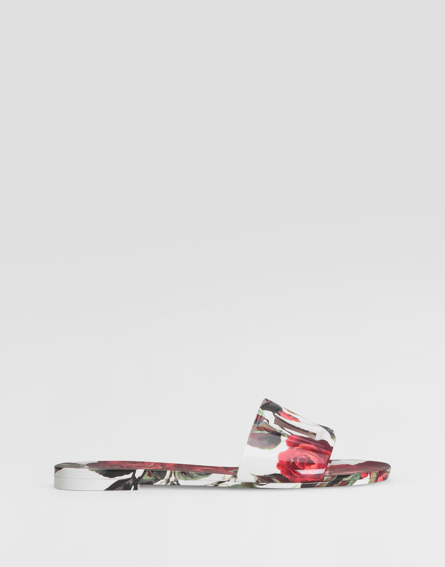 Tilbehør Dolce & Gabbana Dolce & Gabbana Floral Print Rubber Slides Flerfarvet | CW2215A6L05HA5KQ, 0