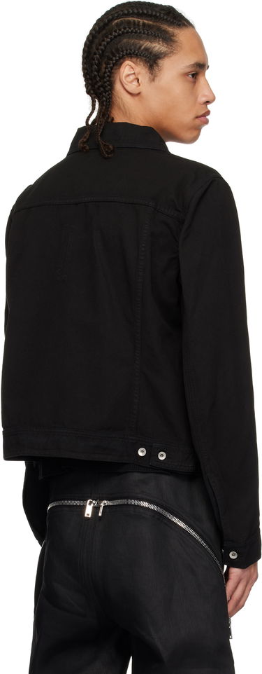 Jakke Rick Owens Rick Owens DRKSHDW Hollywood Trucker Denim Jacket Sort | DU01E3751 CVS, 2
