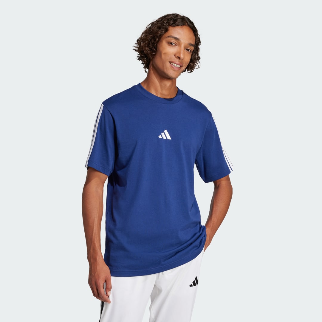 T-shirt adidas Performance 3-Stripes Single Jersey T-Shirt Blå | JW1950, 1
