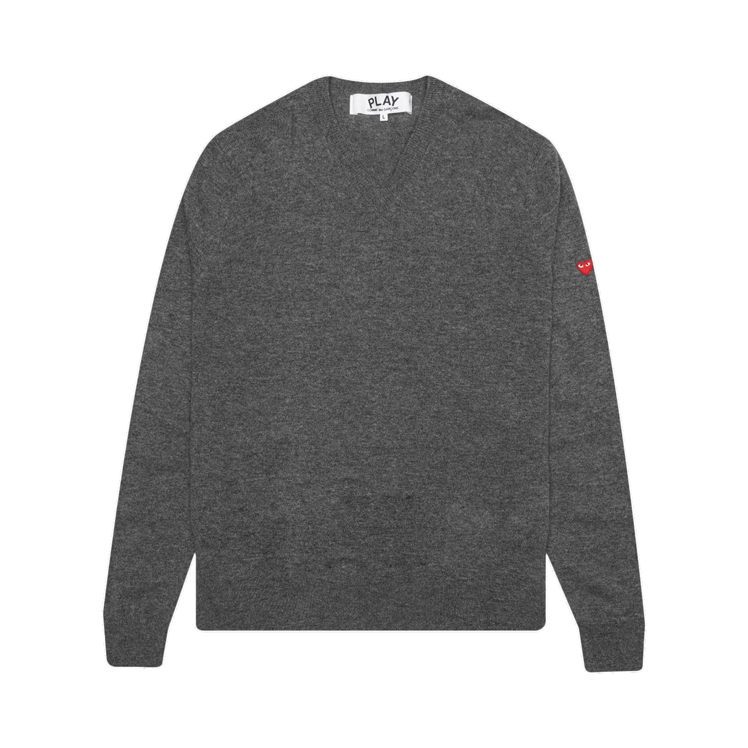 Sweater Comme des Garçons PLAY Small Heart Crewneck Grå | AZ N040 051 3, 0