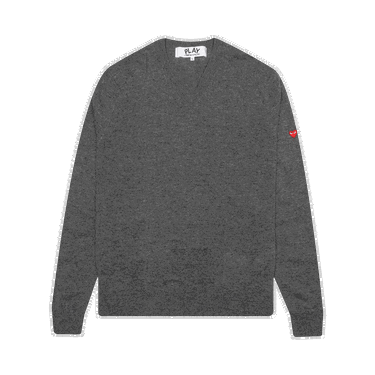 Sweater Comme des Garçons PLAY Small Heart Crewneck Grå | AZ N040 051 3, 0