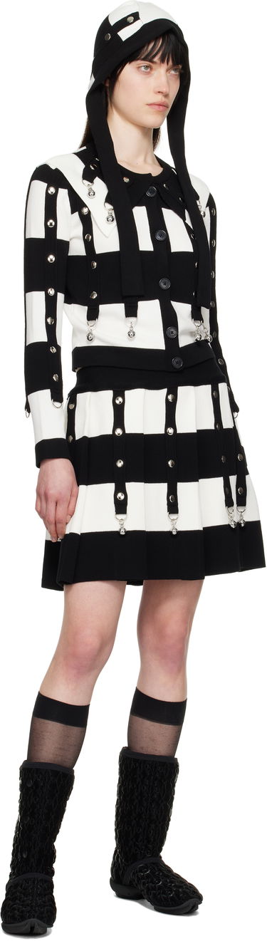 Nederdel Chopova Lowena Chopova Lowena Kip Checkered Cardigan with Bells Sort | 5233, 3