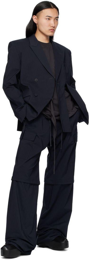 Cargo bukser Ottolinger Ottolinger Baggy Cargo Pinstripe Pants Sort | 106-200106-02, 3