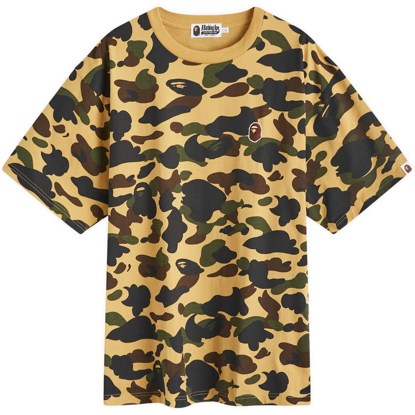 T-shirt BAPE A Bathing Ape 1st Camo One Point T-Shirt Gul | 001CSK301006M-YLW