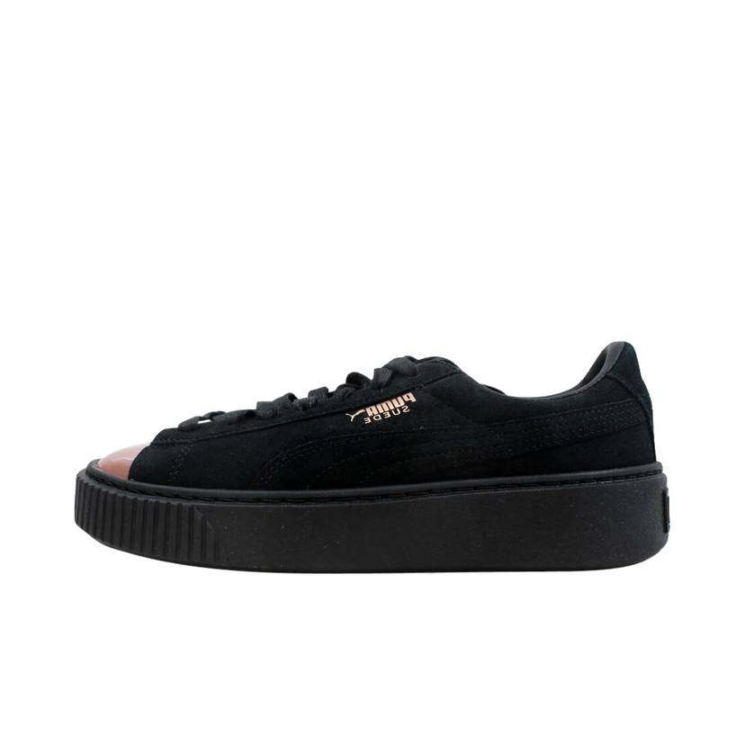 Sneakers og sko Puma Suede Platform Rose Gold (W) Sort | 366382-01