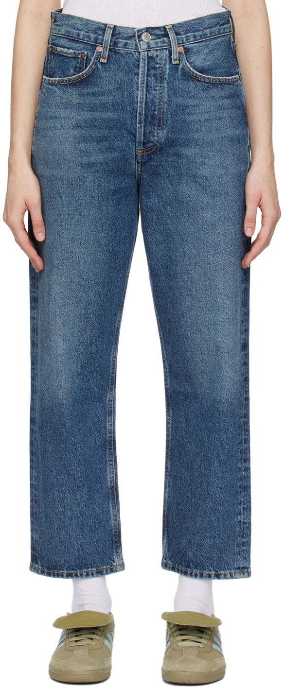 Jeans AGOLDE 90's Crop Jeans Mørkeblå | A173E-1206