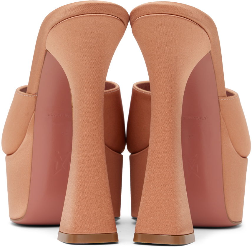Tilbehør Amina Muaddi Amina Muaddi Dalida Heeled Sandals Lyserød | DALIDA SLIPPER, 1