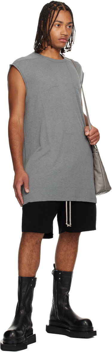 Tanktop Rick Owens Concordians Splintered Tarp Paneled Sleeveless T-shirt Grå | RU02E1168 JR, 3